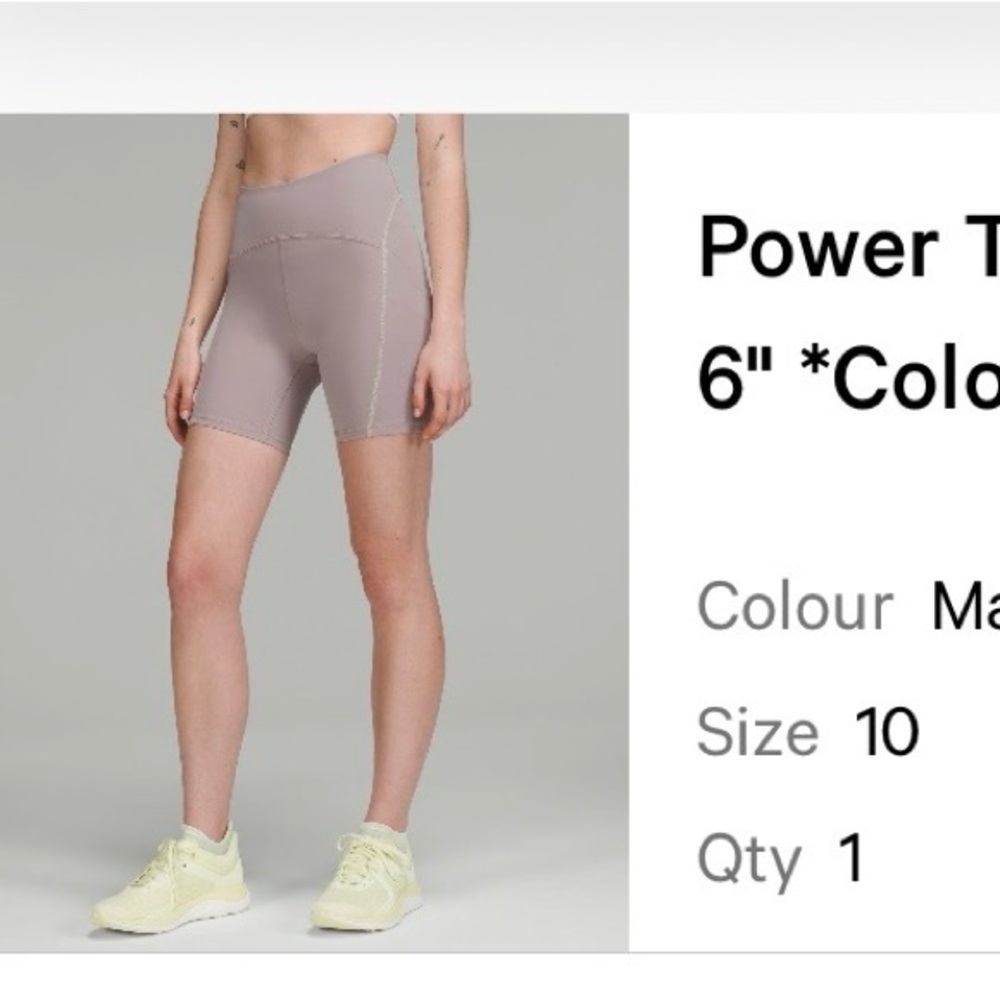 Lululemon Power Thru HR Short 6”